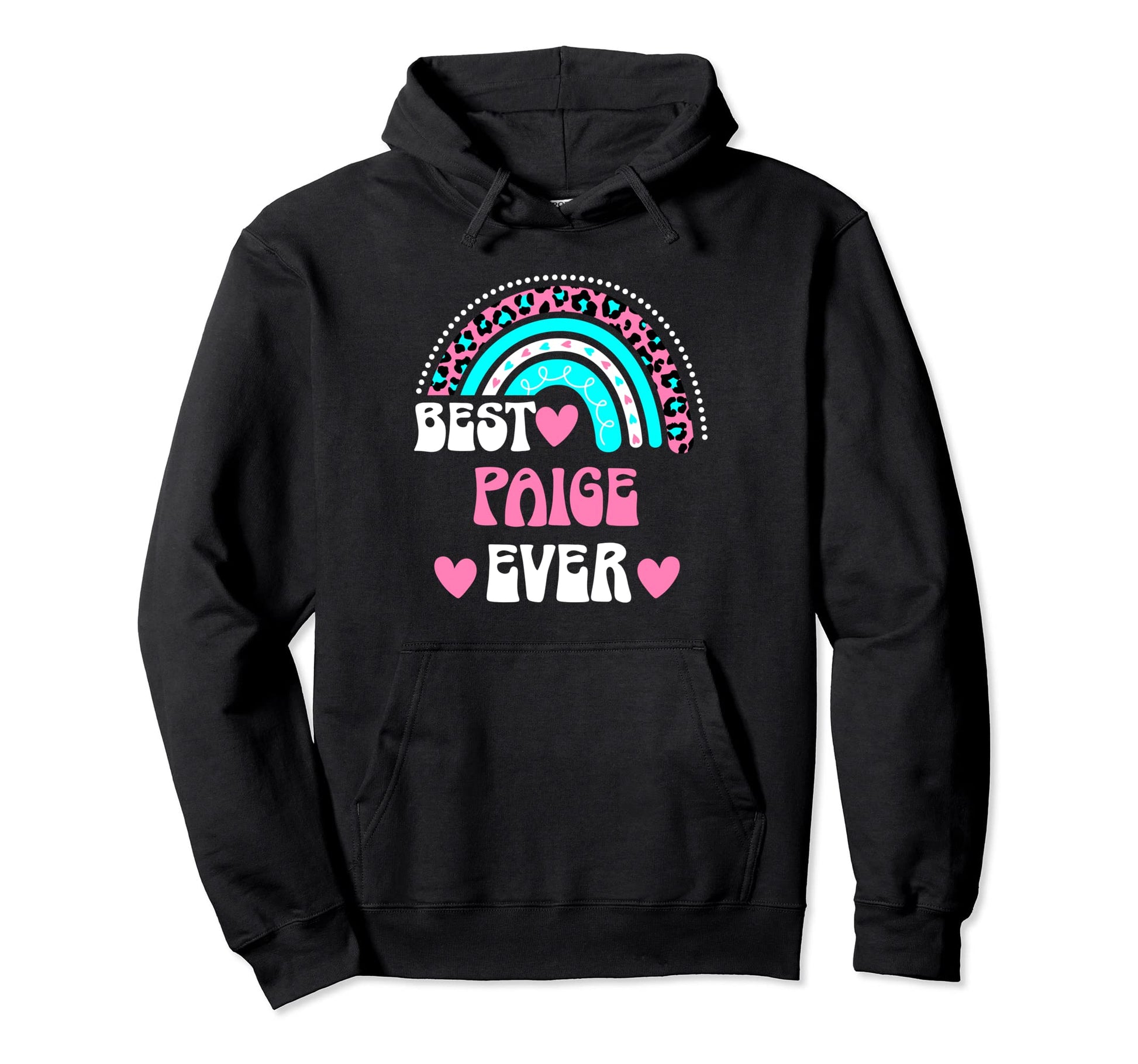 Best Paige Ever Personal Name Leopard Hoodie - Graphic Print Men Women - T-Shirt, Sweatshirt, Hoodie