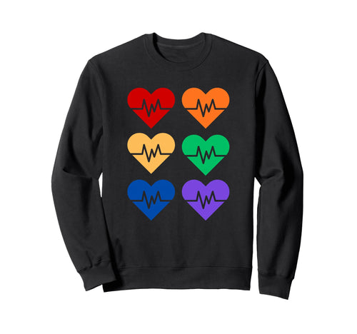 Gay Pride Nurse Healthcare Worker Sweatshirt - Trendy Graphic for Adults - T-Shirt, Sweatshirt, Hoodie