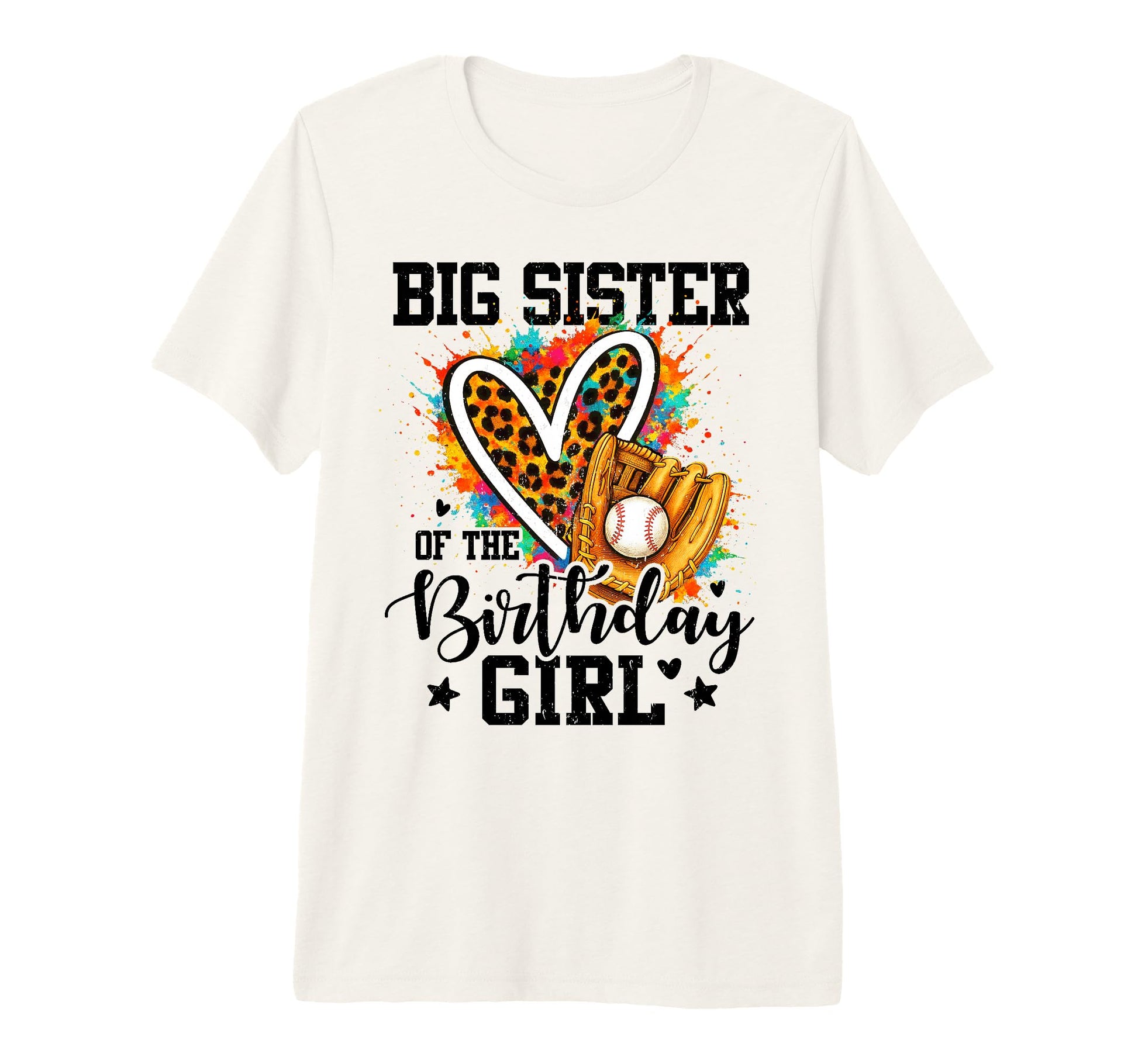 Big Sister Birthday Baseball T-Shirt - Aesthetic Graphic for Adults - T-Shirt, Sweatshirt, Hoodie