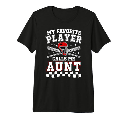 Proud Baseball Aunt Baseball Player T-Shirt - Fun Novelty Design Unisex - T-Shirt, Sweatshirt, Hoodie