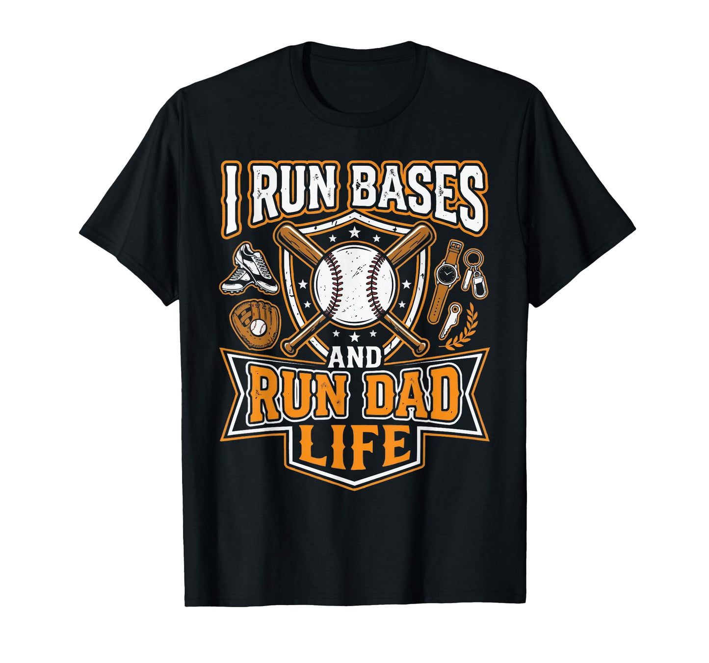 Baseball Dad Baseballer Daddy T-Shirt - Custom Art Print Men Women - T-Shirt, Sweatshirt, Hoodie