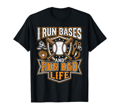 Baseball Dad Baseballer Daddy T-Shirt - Custom Art Print Men Women - T-Shirt, Sweatshirt, Hoodie