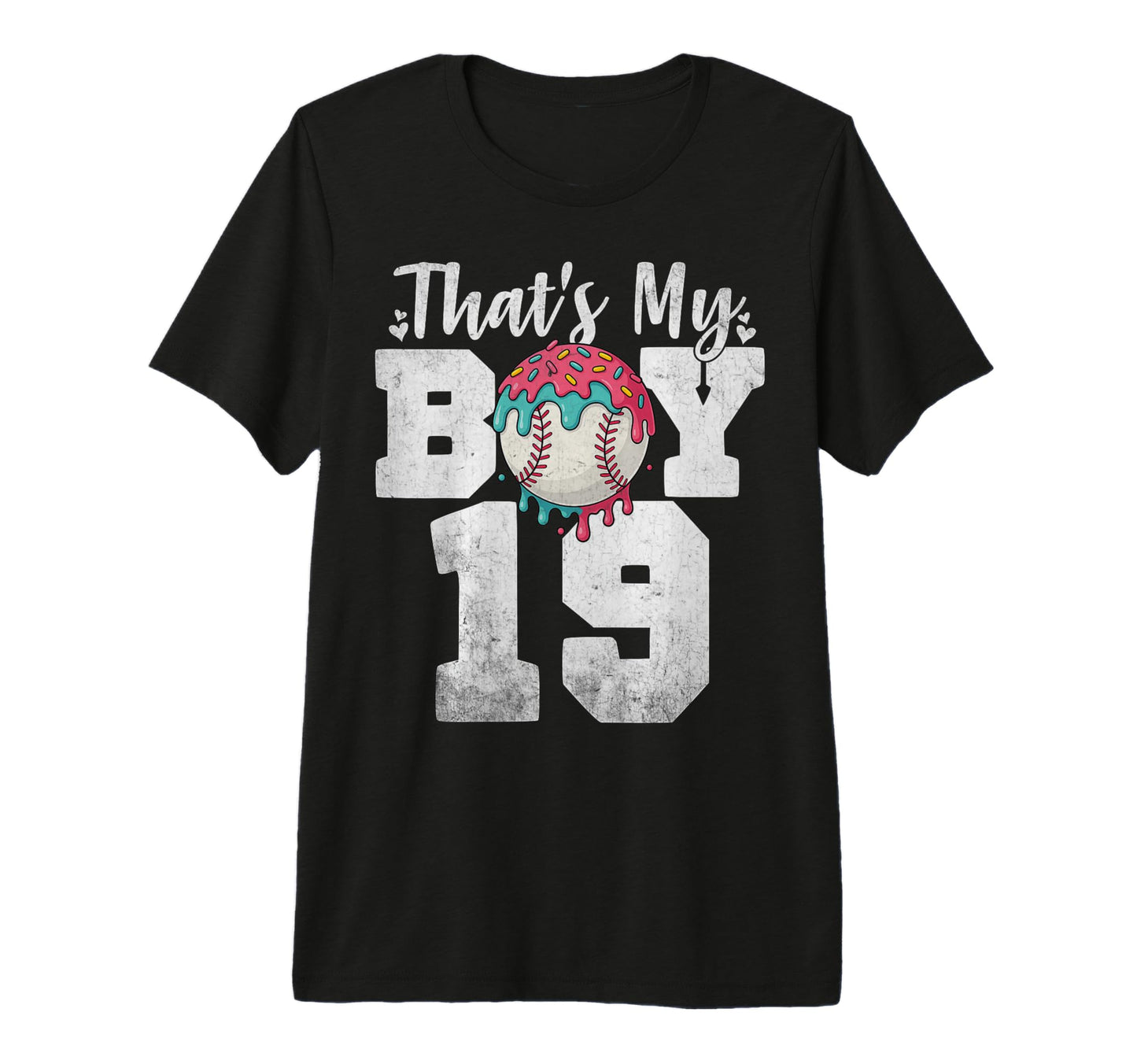 Thats My Baseball 19 Number Mom Dad T-Shirt - Streetwear Style for Adults - T-Shirt, Sweatshirt, Hoodie
