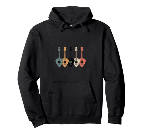 Colorful Acoustic Guitar Picks Music Hoodie - Trendy Graphic Men Women - T-Shirt, Sweatshirt, Hoodie