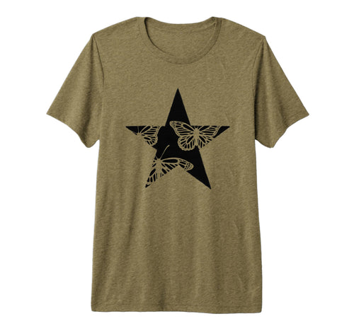Star Stencil Graffiti Art Goth Grunge T-Shirt - Trendy Graphic Men Women - T-Shirt, Sweatshirt, Hoodie
