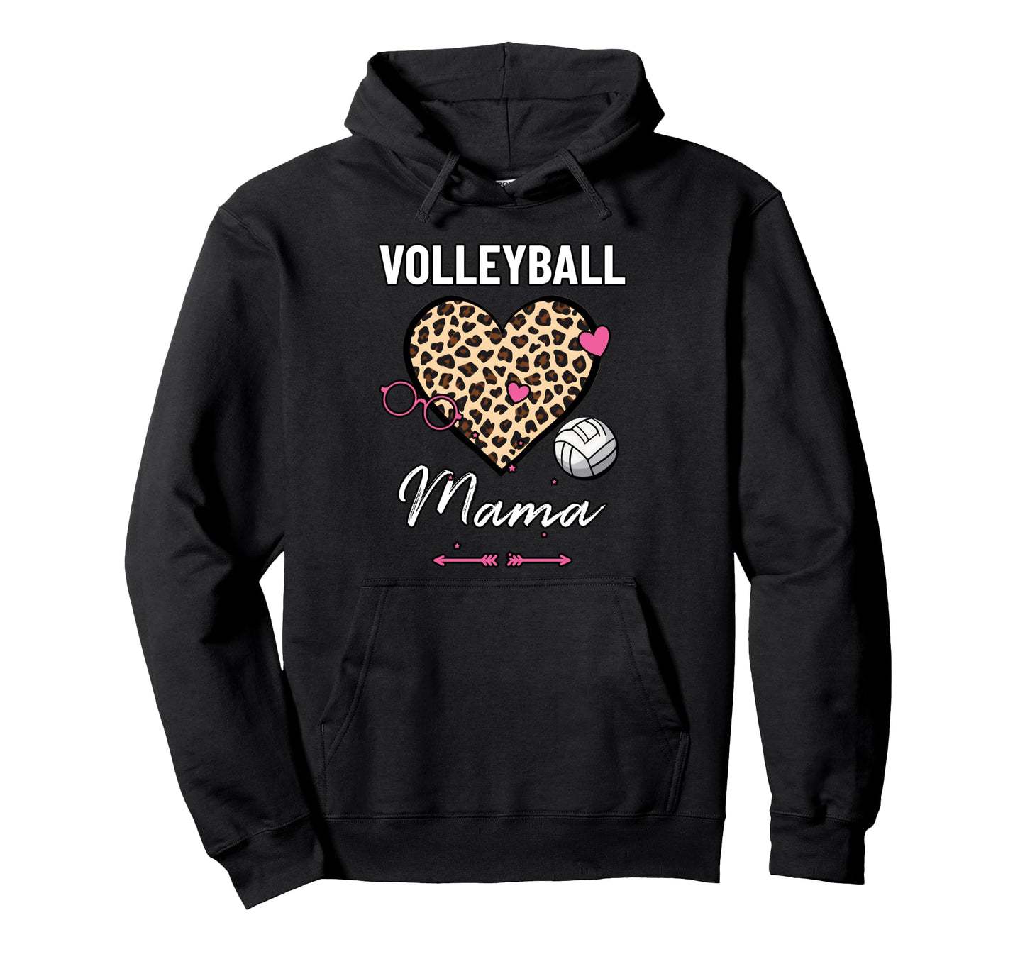 Volleyball Mama Fun Game Day Mom Hoodie - Streetwear Style for Adults - T-Shirt, Sweatshirt, Hoodie