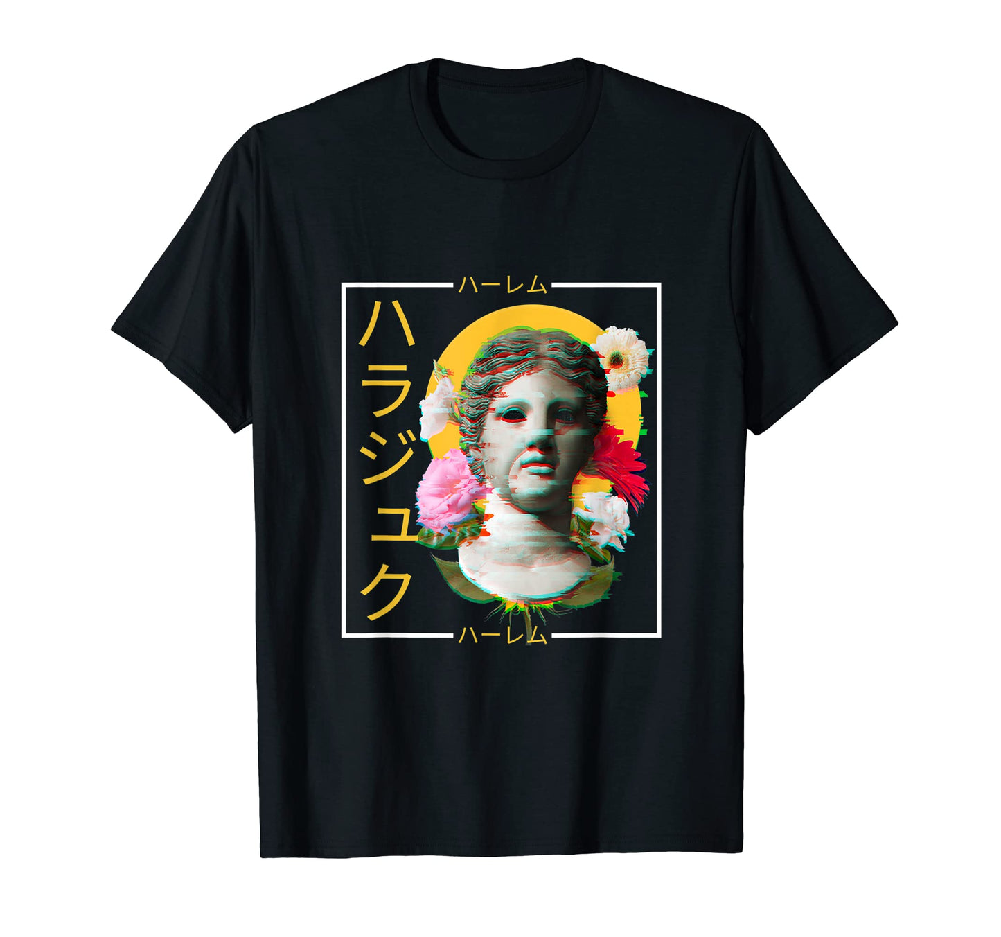 Vaporwave Statue Aesthetic Art Glitch T-Shirt - Minimalist Print Men Women - T-Shirt, Sweatshirt, Hoodie