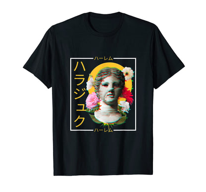 Vaporwave Statue Aesthetic Art Glitch T-Shirt - Minimalist Print Men Women - T-Shirt, Sweatshirt, Hoodie