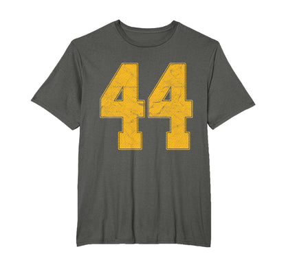 Number 44 Numbered Uniform Sports Team T-Shirt - Aesthetic Graphic Unisex - T-Shirt, Sweatshirt, Hoodie