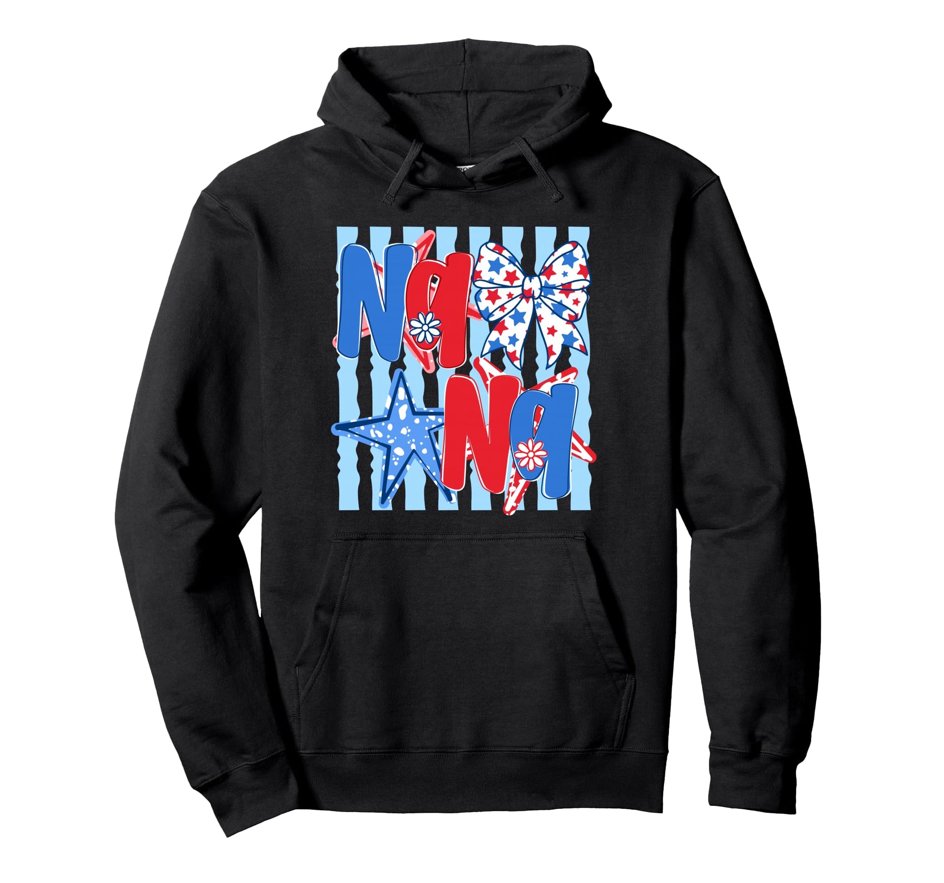 Nana 4Th July American Patriotic Hoodie - Fun Novelty Design Men Women - T-Shirt, Sweatshirt, Hoodie