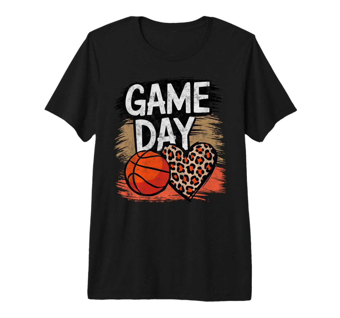 Game Day Animal Heart Basketball Player T-Shirt - Minimalist Print Unisex - T-Shirt, Sweatshirt, Hoodie