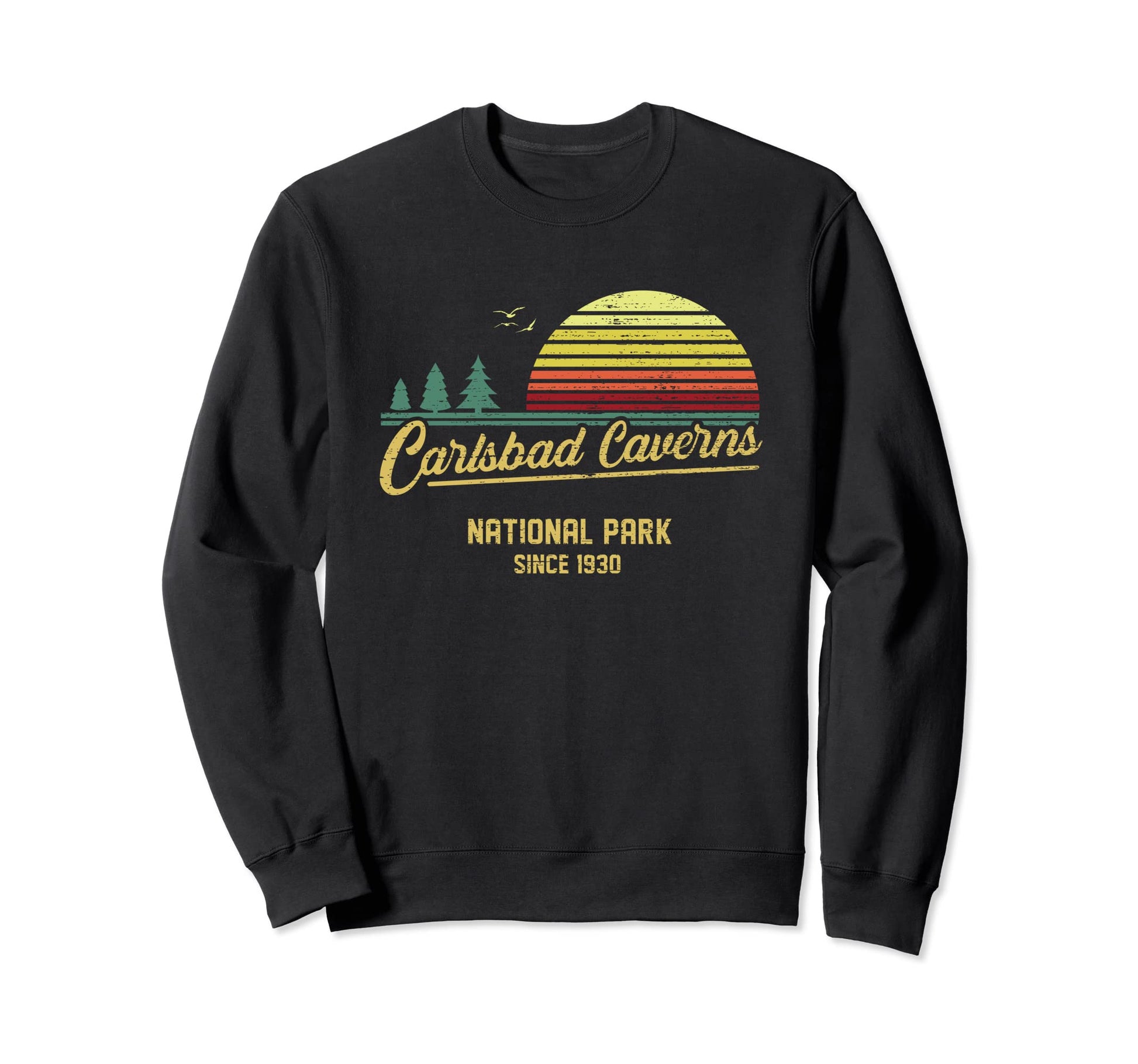 Carlsbad Caverns 1930 Est National Sweatshirt - Graphic Print for Adults - T-Shirt, Sweatshirt, Hoodie