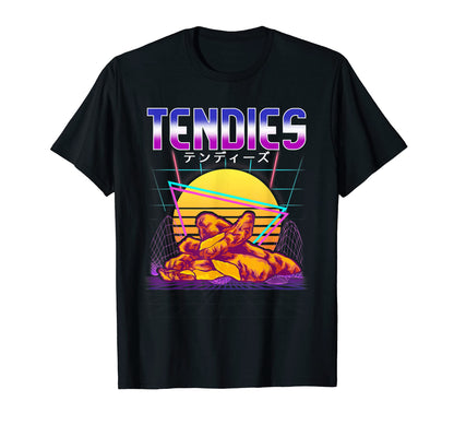 Vaporwave Chicken Tendies Aesthetic T-Shirt - Minimalist Print Men Women - T-Shirt, Sweatshirt, Hoodie