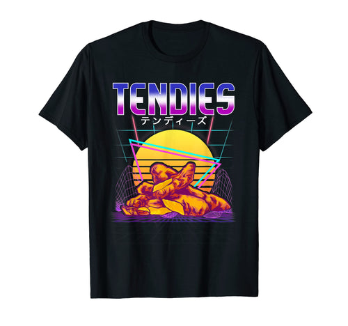 Vaporwave Chicken Tendies Aesthetic T-Shirt - Minimalist Print Men Women - T-Shirt, Sweatshirt, Hoodie
