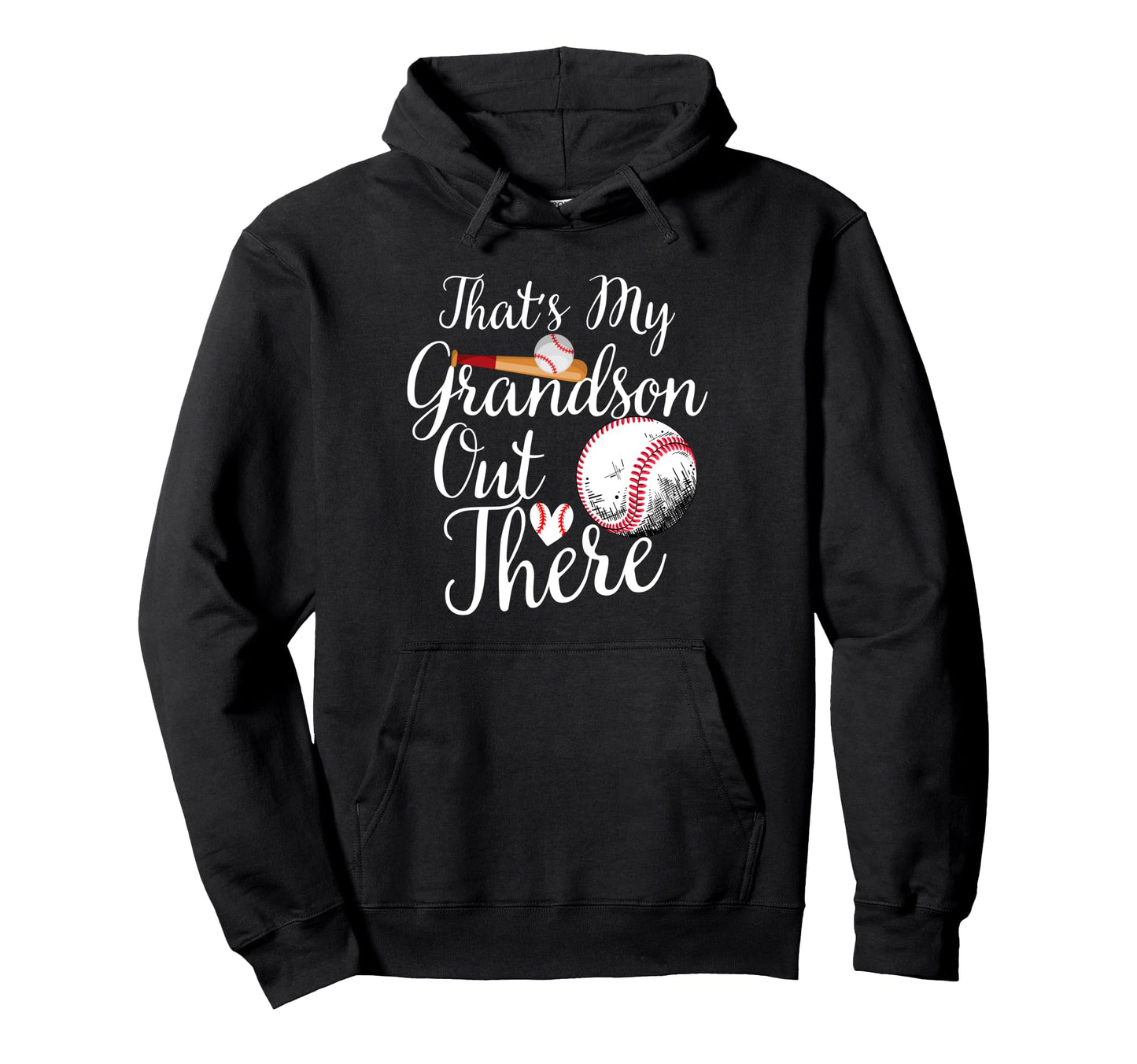 Thats My Grandson Out There Baseball Hoodie - Minimalist Print Unisex - T-Shirt, Sweatshirt, Hoodie