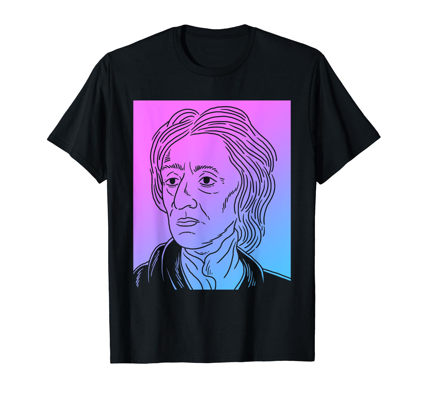 John Locke Vaporwave Pastel Goth T-Shirt - Novelty Apparel for Adults - T-Shirt, Sweatshirt, Hoodie