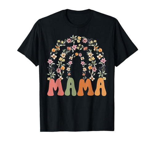 Wildflower Mothers Day Floral Rainbow T-Shirt - Custom Art Print Men Women - T-Shirt, Sweatshirt, Hoodie