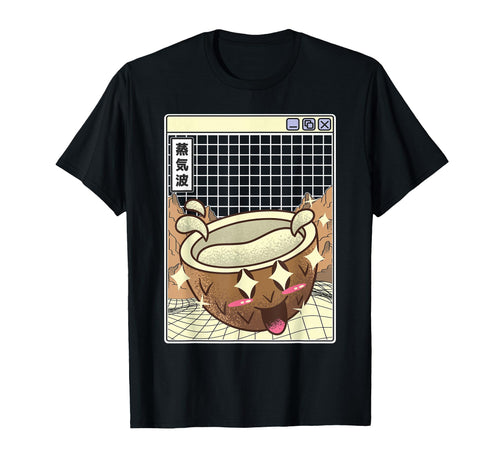 Coconut Kawaii Grid Vaporwave Aesthetic T-Shirt - Unique Graphic Men Women - T-Shirt, Sweatshirt, Hoodie