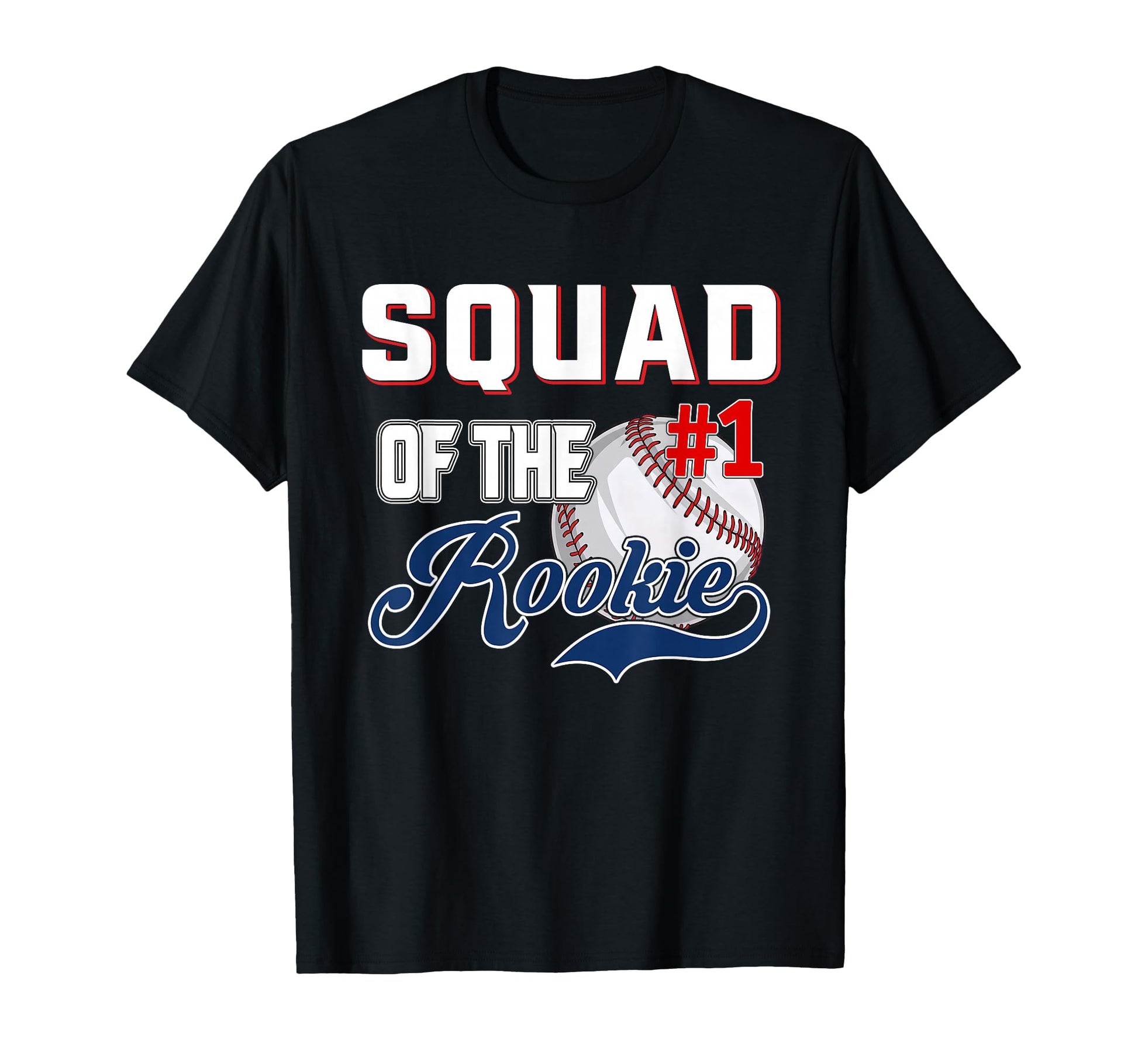Squad Rookie Year 1St Bday Baseball T-Shirt - Minimalist Print for Adults - T-Shirt, Sweatshirt, Hoodie