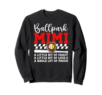 Ballpark Mimi Definition Baseball Sweatshirt - Aesthetic Graphic Men Women - T-Shirt, Sweatshirt, Hoodie