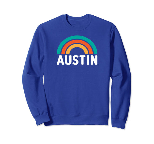 Austin Tx Rainbow Sweatshirt - Novelty Apparel Unisex - T-Shirt, Sweatshirt, Hoodie