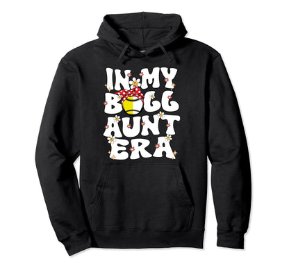 My Ball Aunt Era Groovy Baseball Hoodie - Custom Art Print Men Women - T-Shirt, Sweatshirt, Hoodie