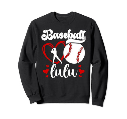 Baseball Lulu Grandma Lulu Sweatshirt - Novelty Apparel for Adults - T-Shirt, Sweatshirt, Hoodie