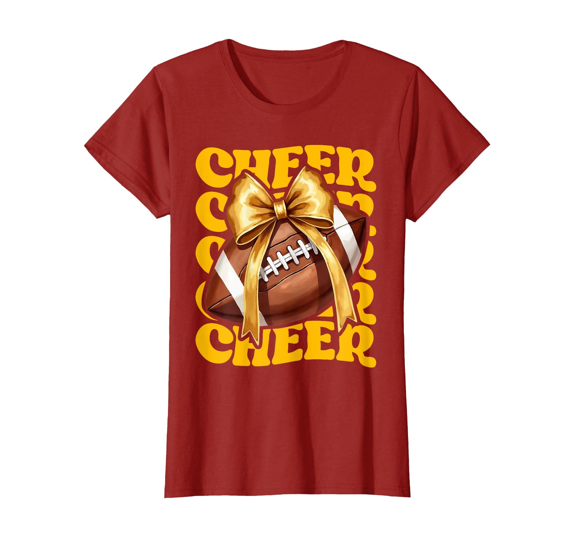 Game Day Yellow Cheerleader Mom T-Shirt - Minimalist Print Men Women - T-Shirt, Sweatshirt, Hoodie