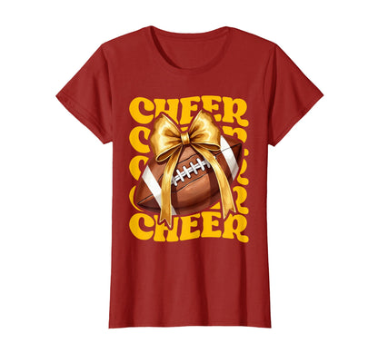 Game Day Yellow Cheerleader Mom T-Shirt - Minimalist Print Men Women - T-Shirt, Sweatshirt, Hoodie