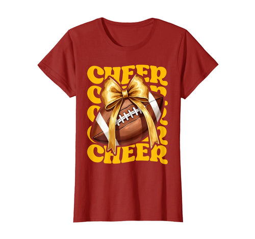 Game Day Yellow Cheerleader Mom T-Shirt - Minimalist Print Men Women - T-Shirt, Sweatshirt, Hoodie