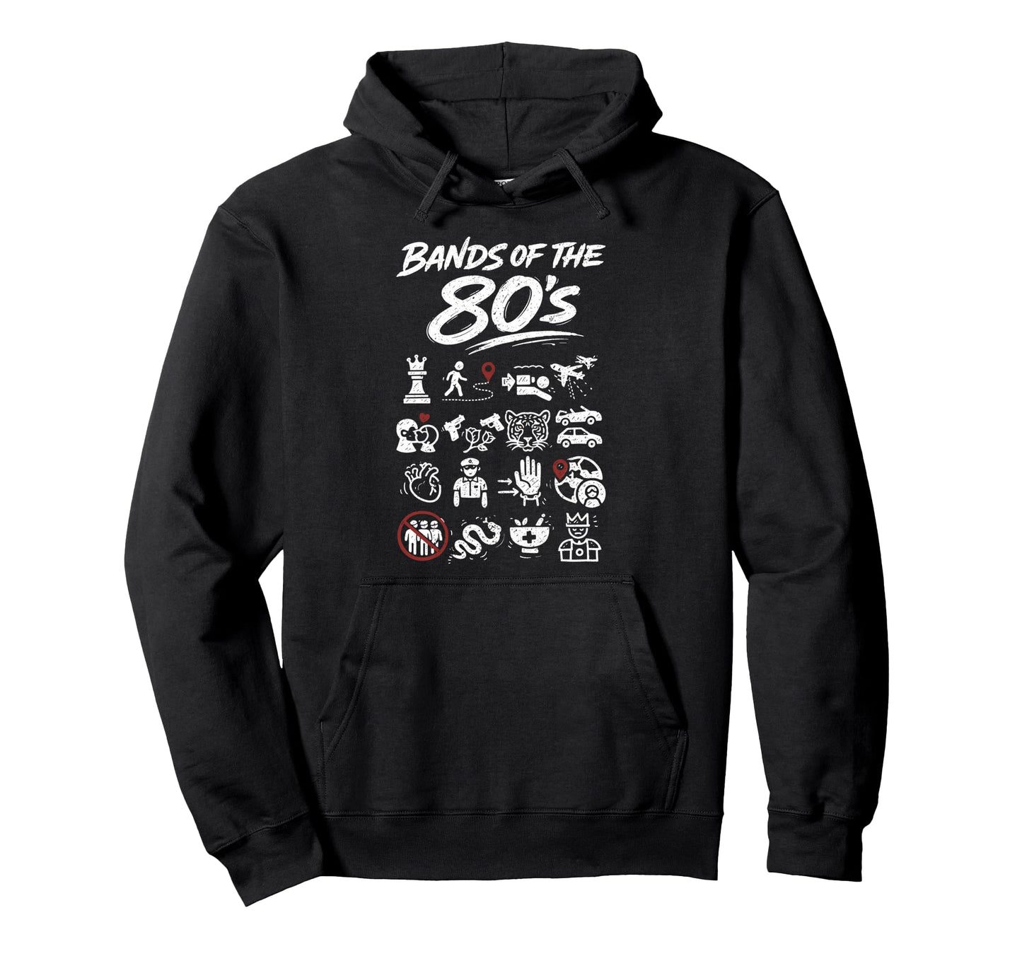 Bands 80S Rock Music Lover Rock And Roll Hoodie - Custom Art Print Unisex - T-Shirt, Sweatshirt, Hoodie