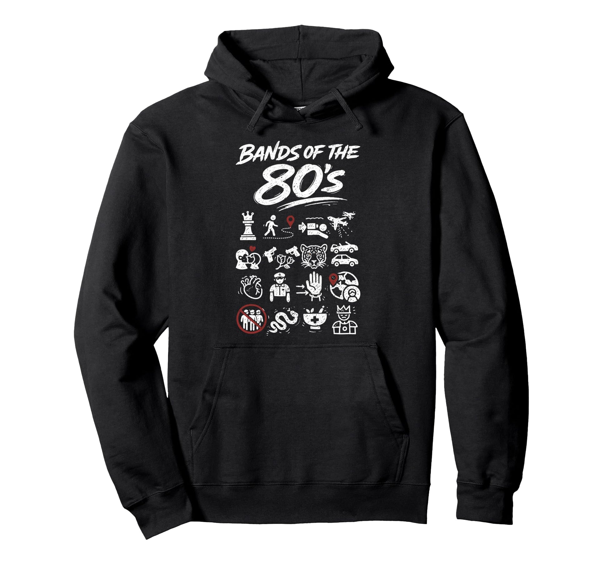 Bands 80S Rock Music Lover Rock And Roll Hoodie - Custom Art Print Unisex - T-Shirt, Sweatshirt, Hoodie