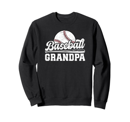 Baseball Grandpa Baseball Player Sweatshirt - Custom Art Print Men Women - T-Shirt, Sweatshirt, Hoodie