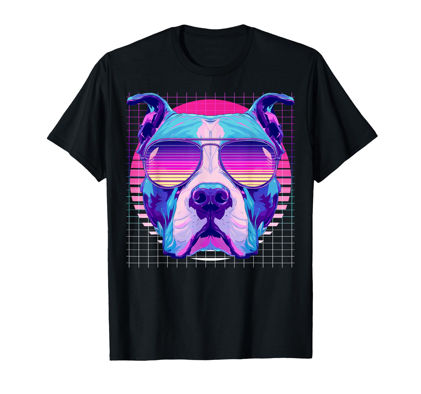 American Bull Terrier Sunglasses T-Shirt - Fun Novelty Design Men Women - T-Shirt, Sweatshirt, Hoodie