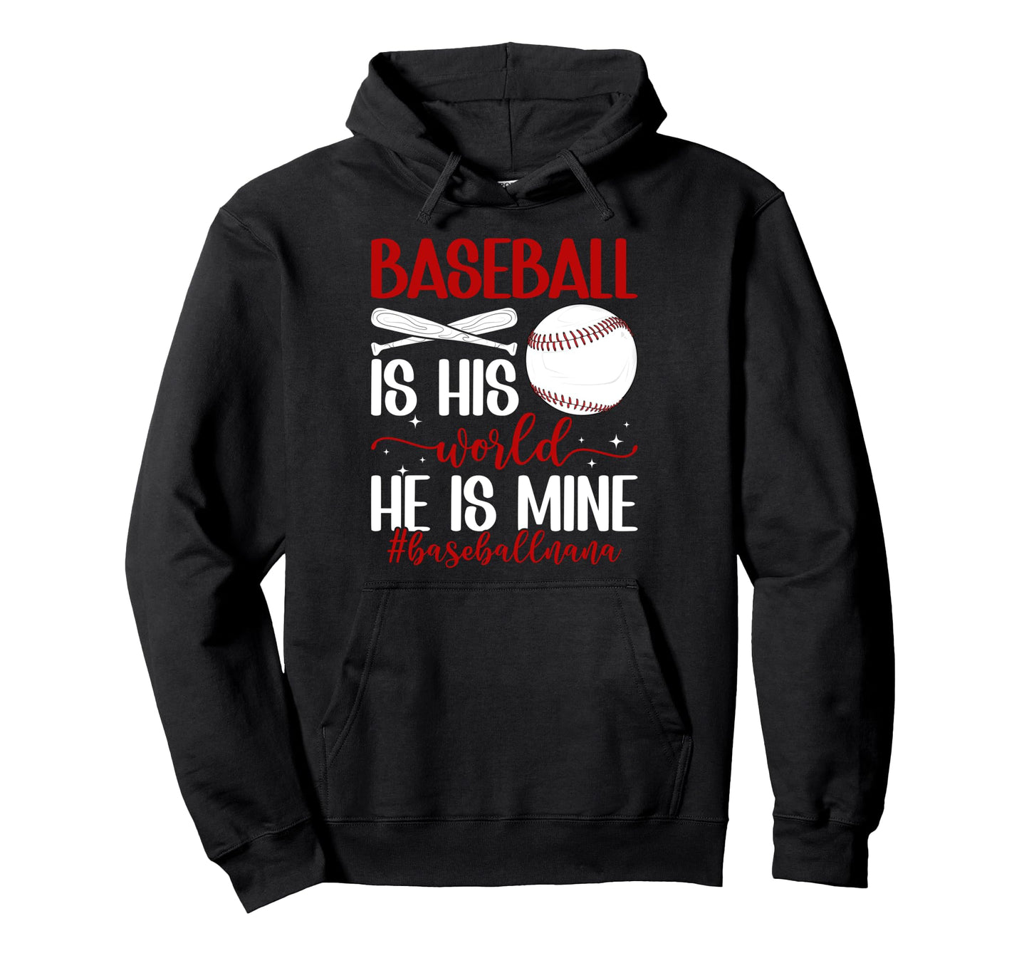 Baseball Nana Grandma Proud Baseball Hoodie - Trendy Graphic Men Women - T-Shirt, Sweatshirt, Hoodie