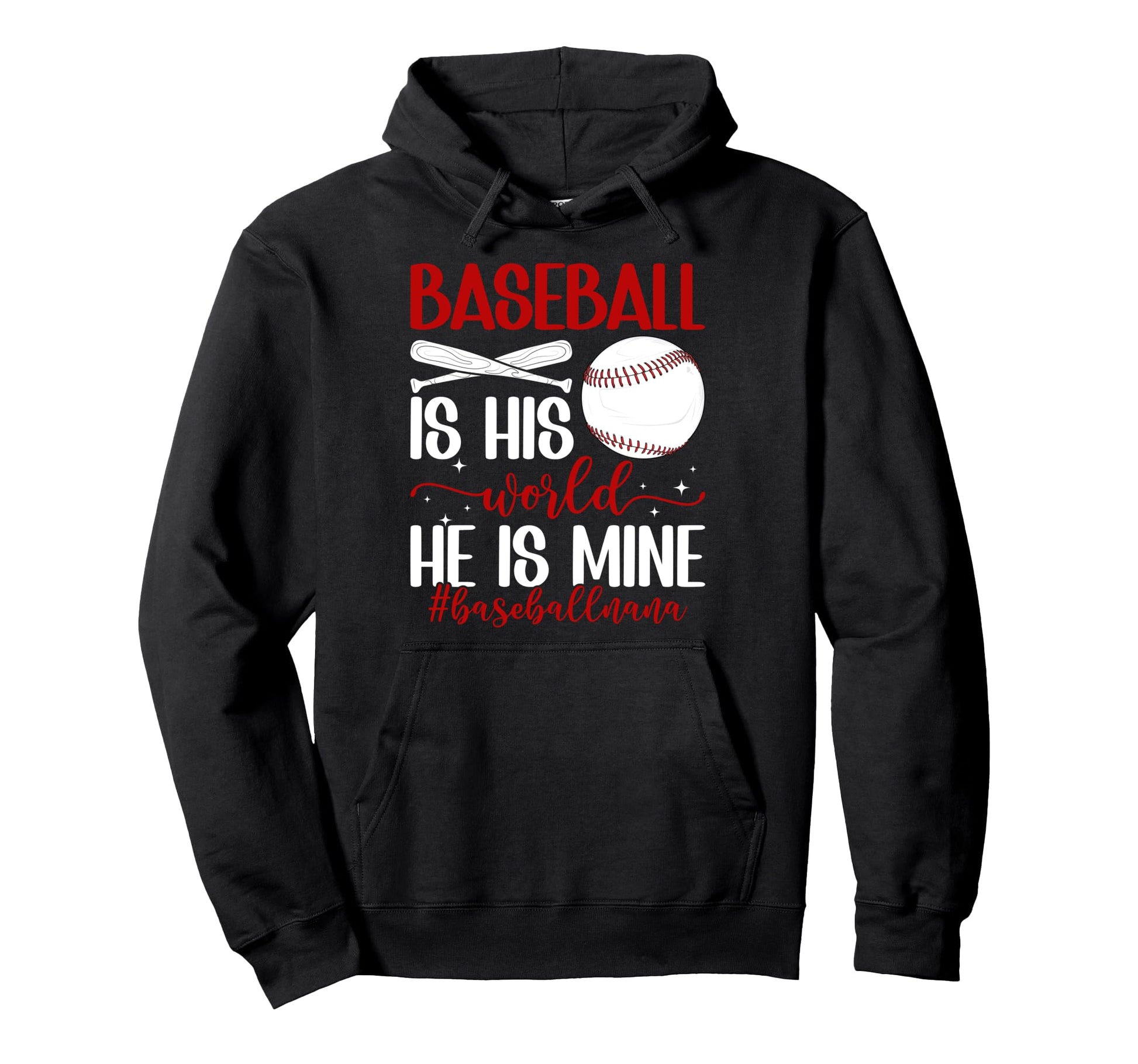 Baseball Nana Grandma Proud Baseball Hoodie - Trendy Graphic Men Women - T-Shirt, Sweatshirt, Hoodie