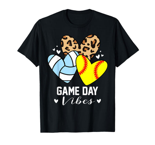 Game Day Vibes Funny Softball T-Shirt - Fun Novelty Design Men Women - T-Shirt, Sweatshirt, Hoodie