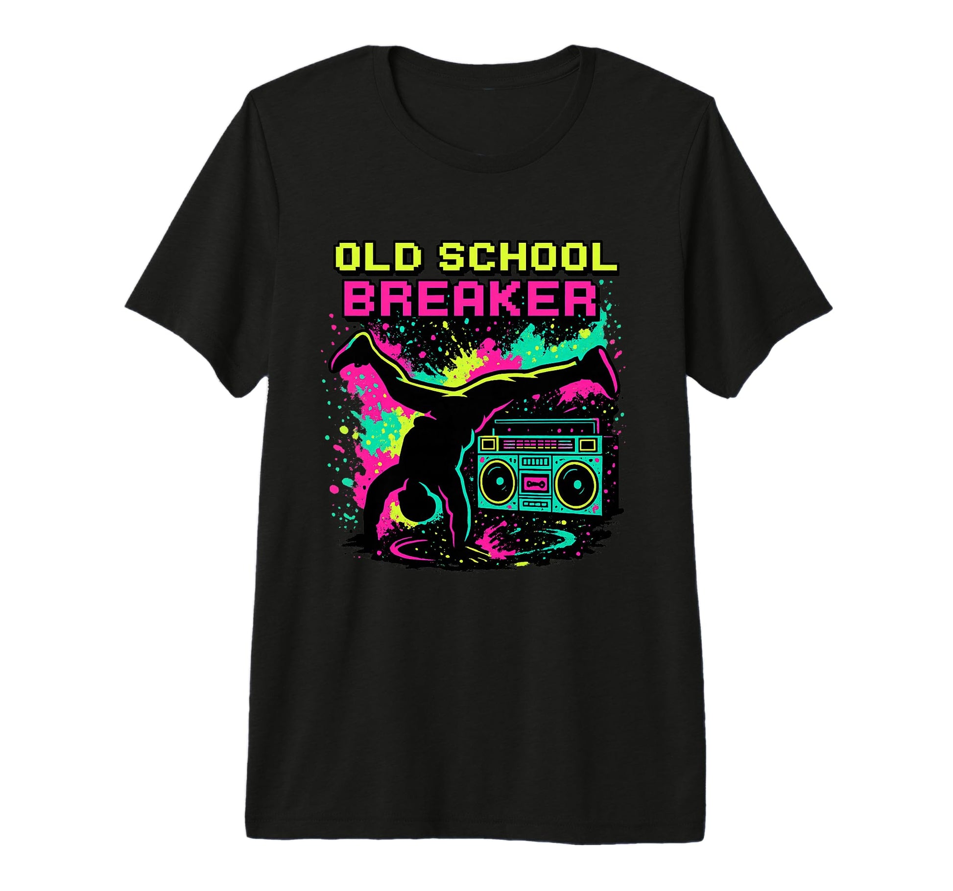 Breakdancing Hip Hop 80S Boombox Old T-Shirt - Trendy Graphic Unisex - T-Shirt, Sweatshirt, Hoodie