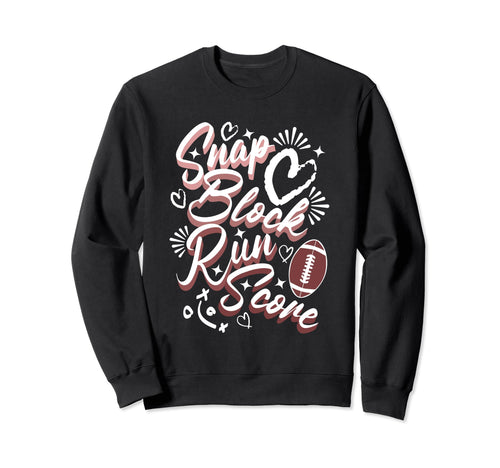 Football Mom Wife Gameday Snap Sweatshirt - Minimalist Print for Adults - T-Shirt, Sweatshirt, Hoodie