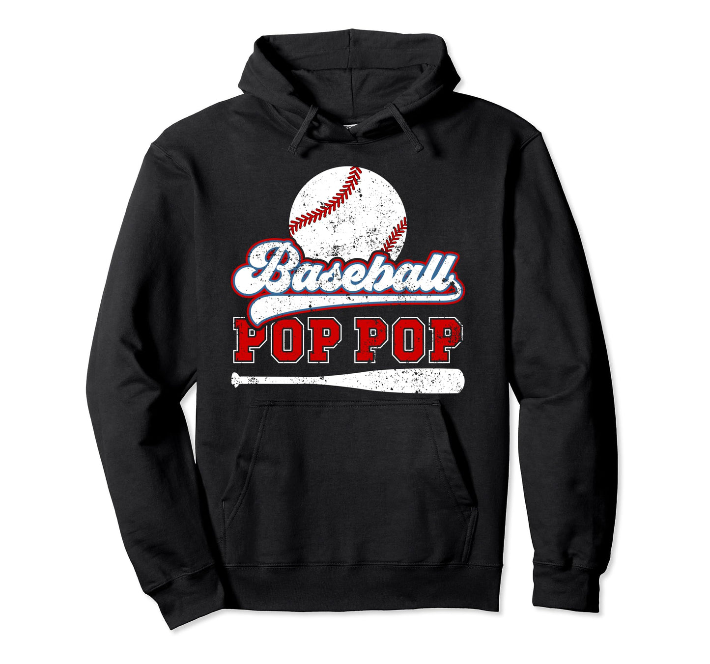 Baseball Pop Pop Grandpa Best Pop Pop Hoodie - Aesthetic Graphic Unisex - T-Shirt, Sweatshirt, Hoodie