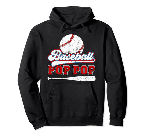 Baseball Pop Pop Grandpa Best Pop Pop Hoodie - Aesthetic Graphic Unisex - T-Shirt, Sweatshirt, Hoodie