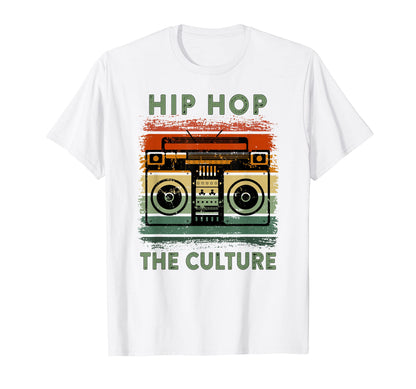 Hip Hop Culture Old School Boombox T-Shirt - Streetwear Style for Adults - T-Shirt, Sweatshirt, Hoodie