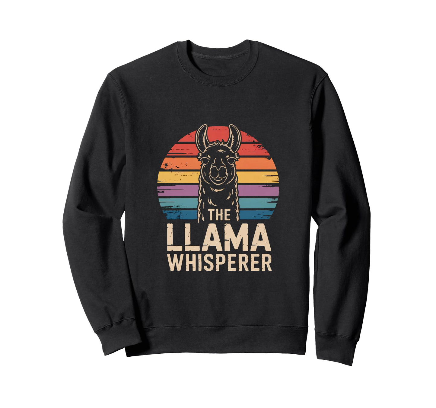 Llama Whisperer Funny Llama Lover Sweatshirt - Trendy Graphic for Adults - T-Shirt, Sweatshirt, Hoodie