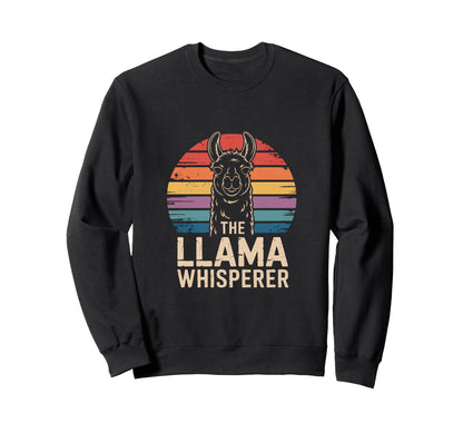 Llama Whisperer Funny Llama Lover Sweatshirt - Trendy Graphic for Adults - T-Shirt, Sweatshirt, Hoodie