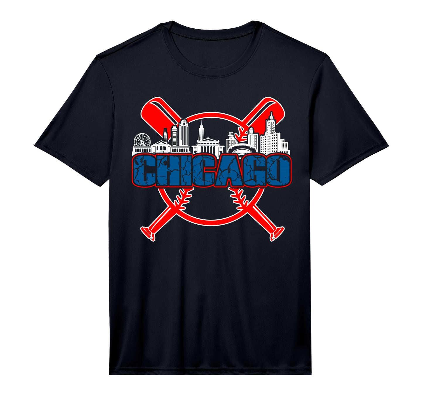 Mens Chicago Baseball And Performance T-Shirt - Streetwear Style Unisex - T-Shirt, Sweatshirt, Hoodie