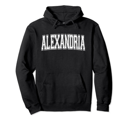 Alexandria La Louisiana Usa Sports Varsity Hoodie - Minimalist Print Unisex - T-Shirt, Sweatshirt, Hoodie