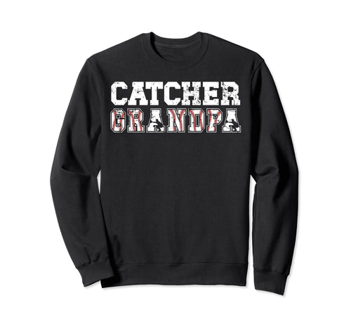 Baseball Catcher Grandpa Baseball Sweatshirt - Minimalist Print Unisex - T-Shirt, Sweatshirt, Hoodie