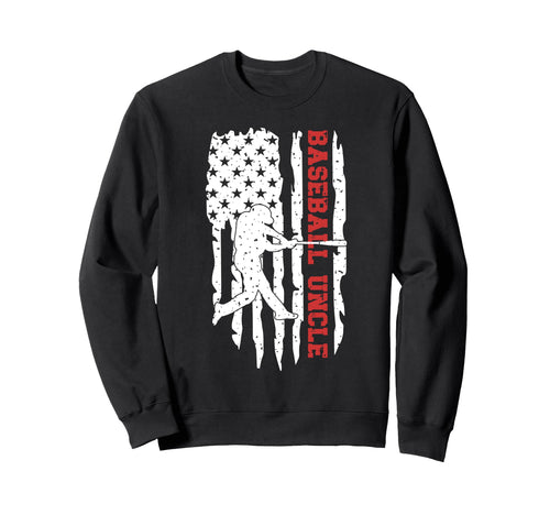 Baseball Uncle Us Flag Uncle Sweatshirt - Custom Art Print for Adults - T-Shirt, Sweatshirt, Hoodie