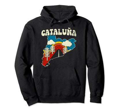 Catalonia Spain Spanish Community Hoodie - Custom Art Print for Adults - T-Shirt, Sweatshirt, Hoodie