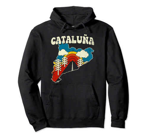 Catalonia Spain Spanish Community Hoodie - Custom Art Print for Adults - T-Shirt, Sweatshirt, Hoodie